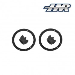 HN9090-BK - Hexagone 17mm + cerclage noir [1set]