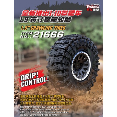 21666 - Roues crawler 1/10 1.9 [1paire]