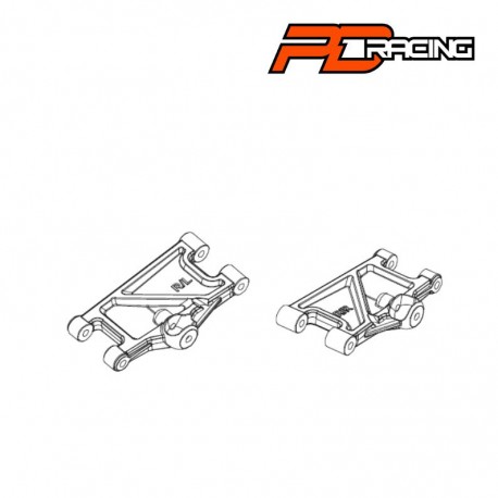 PD861-013 - Triangle inférieur arrière [2pcs]