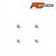 PD861-001-R - Écrou de roue 17mm rouge [4pcs]