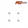 PD861-001-R - Écrou de roue 17mm rouge [4pcs]