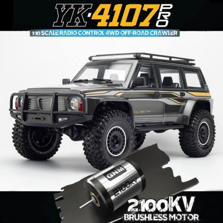 YK4107 PRO - Crawler 1/10 Nissan Patrol Glossy Gray [RTR]