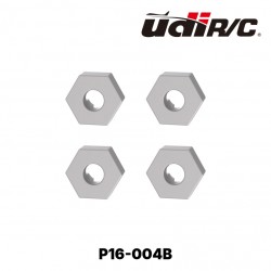 P16-004B - Hexagone de roue métal 12mm [4pcs]