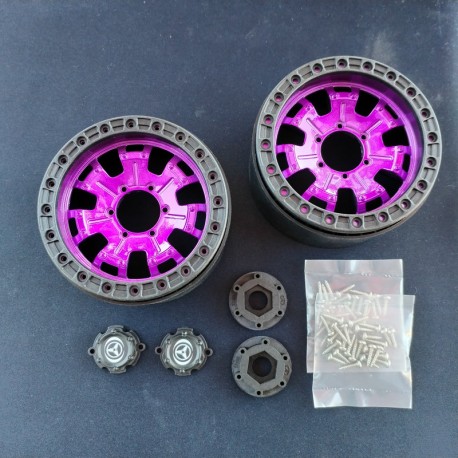 MT8-R100-PURPLE - Jante MT Beadlock Violette [4pcs]