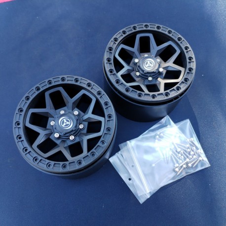 MT8-R100 - Jante MT Beadlock Noire [4pcs]