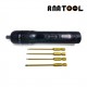 ET6078 - Visseuse dévisseuse + embouts Ti coated 1,5/2/2,5/3mm [1set]