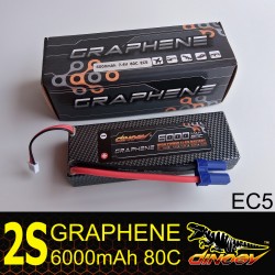 DINOGY GRAPHENE - Batterie Hardcase 2S 6000mAh 80C