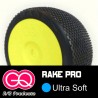GQ Rake Pro Utra Soft - pneus 1/8 buggy collé [1paire]