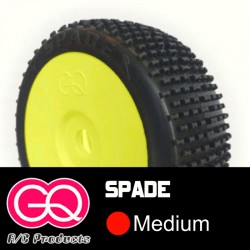 GQ Spade Médium - pneus 1/8 buggy collé [1paire]