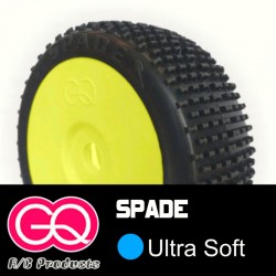 GQ Spade Ultra Soft - pneus 1/8 buggy collé [1paire]