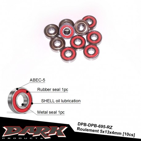 695-RZ  - Roulement 5x13x4mm [10pcs]