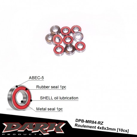 MR84-RZ - Roulement 4x8x3mm [10pcs]