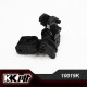 10019K-BK - Fusée AR alu 6061-T6 Noir + carbone [1set]