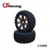 C10269 - Pneus Truggy 1/8 WILD BURST  [1paire]