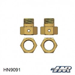 HN9091 - Hexagone de roue + écrou 17mm [1set]