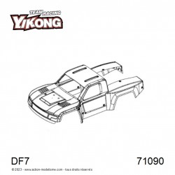 Carrosserie DF7 transparente [1pc]