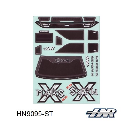 HN9095-ST - Stickers de carrosserie MARS X [1pc]