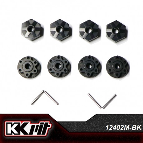 K1-12402M-BK - Hexagone de roue alu 17mm [4pcs]