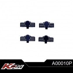 P080401K - Supports d'axes de renvois de direction alu [4pcs]