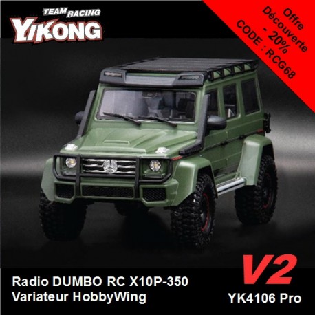 YK4106PRO V2 - Crawler 1/10 Mercedes Pearl White [RTR]