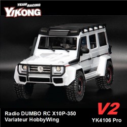 YK4106PRO V2 - Crawler 1/10 Mercedes Pearl White [RTR]