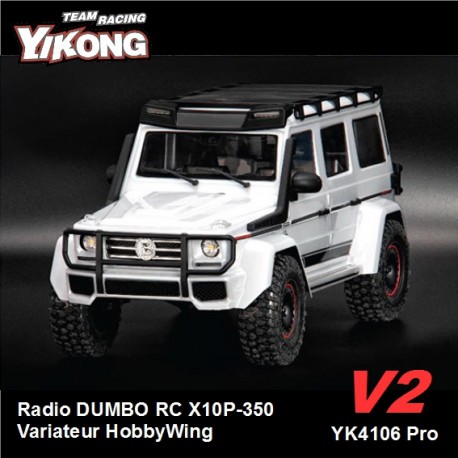 YK4106PRO V2 - Crawler 1/10 Mercedes Pearl White [RTR]