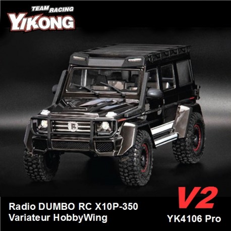 YK4106PRO V2 - Crawler 1/10 Mercedes Carbon Gray [RTR]
