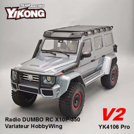 YK4106PRO V2 - Crawler 1/10 Mercedes Cement Gray [RTR]