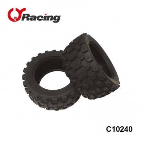 C10240 - Pneus Truggy 1/8 WILD BURST  [1paire]