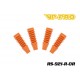 RS-921-R-OR - Protections de tiges d'amortisseurs arrière 1/8 Orange [4pcs]