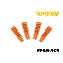 RS-921-R-OR - Protections de tiges d'amortisseurs arrière 1/8 Orange [4pcs]