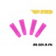 RS-921-R-PK - Protections de tiges d'amortisseurs arrière 1/8 Rose [4pcs]