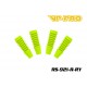 RS-921-R-RY - Protections de tiges d'amortisseurs arrière 1/8 Jaune [4pcs]