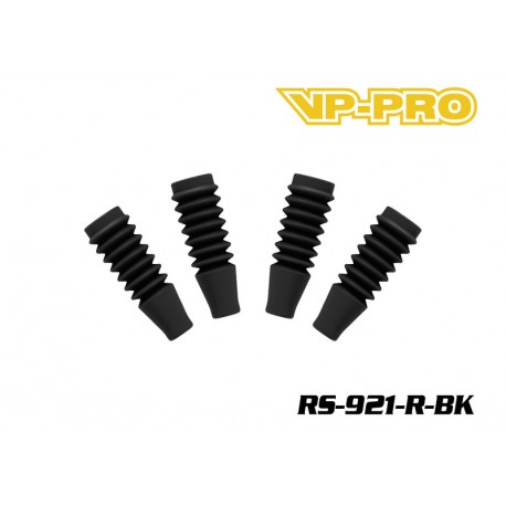 RS-921-R-BK - Protections de tiges d'amortisseurs arrière 1/8 Noire [4pcs]