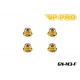 GN-M3-F - Écrou Nylstop épaulé M3 acier Gold [20pcs]