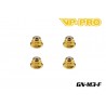 GN-M3-F - Écrou Nylstop épaulé M3 acier Gold [20pcs]