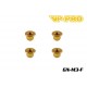 GN-M3-F - Écrou Nylstop épaulé M3 acier Gold [20pcs]