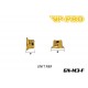 GN-M3-F - Écrou Nylstop épaulé M3 acier Gold [20pcs]