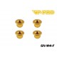 GN-M4-F - Écrou Nylstop épaulé M4 acier Gold [20pcs]