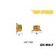 GN-M4-F - Écrou Nylstop épaulé M4 acier Gold [20pcs]