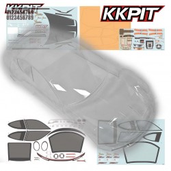 71017 - Carrosserie Porsche 1/8 transparente [1pc]