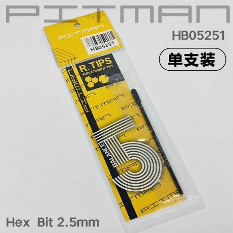 Embout de remplacement BTR 2.5mm pour tournevis [1pc]