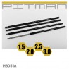 Embout de remplacement BTR 1.5/2.0/2.5/3.0mm pour tournevis [1set]