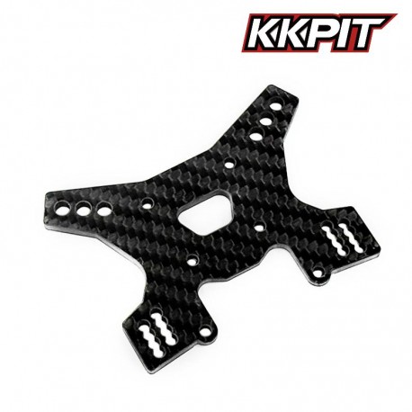 10001K - Tour d'amortisseur avant CNC carbone 4mm [1pc]