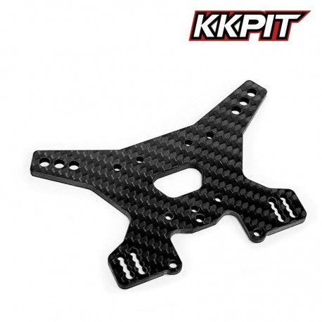 10002K - Tour d'amortisseur arrière CNC carbone 4mm [1pc]