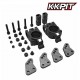 10022K - Porte fusée AR alu 6061-T6 Noir + carbone [1set]