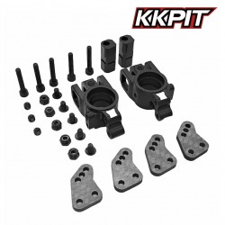 10022K - Porte fusée AR alu 6061-T6 Noir + carbone [1set]