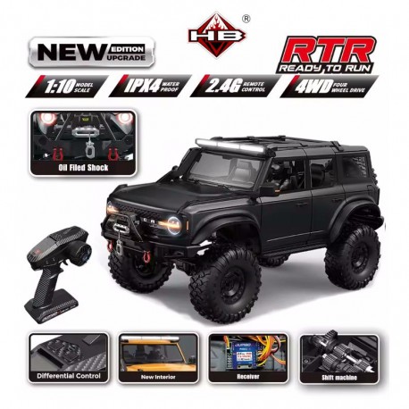 Crawler 1/10 Ford Bronco Noir Métal [RTR]