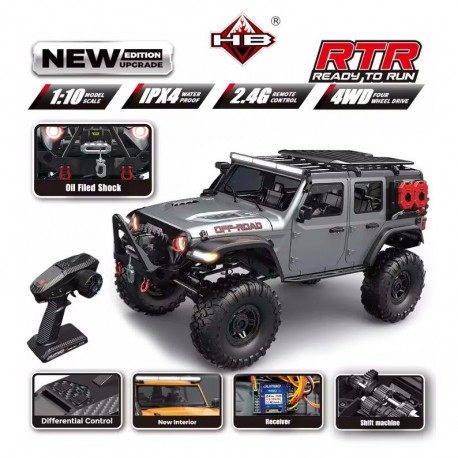 Crawler 1/10 Jeep Rubicon Gris Métal [RTR]