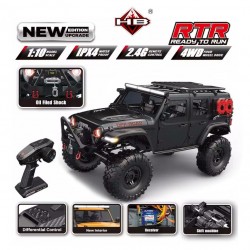 Crawler 1/10 Jeep Rubicon Noir Métal [RTR]